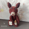 Amigurumi écureuil laine chenille . Peluche écureuil au crochet