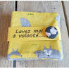 Lot de 5 grandes lingettes lavables. Lingettes démaquillantes