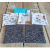 Lot de 5 grandes lingettes lavables. Lingettes démaquillantes