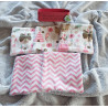 Lot de 5 grandes lingettes lavables. Lingettes démaquillantes