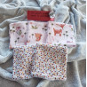 Lot de 5 grandes lingettes lavables. Lingettes démaquillantes
