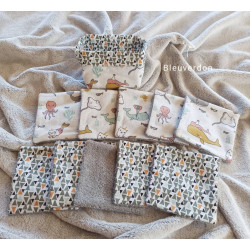 10 grandes lingettes...