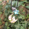 Collier lapin et coeur