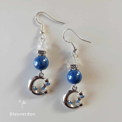 Boucles d'oreilles lunes et...