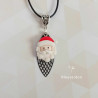 Collier fantaisie de noël-père noël