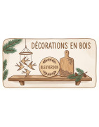 Décorations en bois gravées laser - Bleuverdon